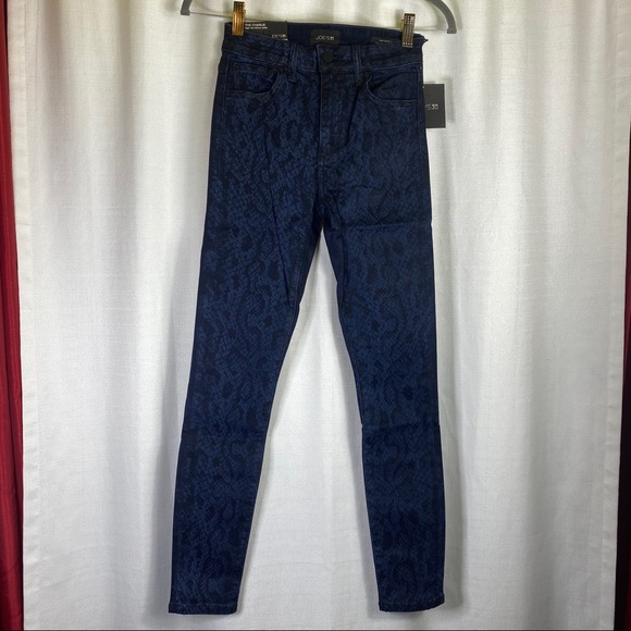 Joe's Jeans The Charlie Black & Blue Snake skin Ankle Skinny Jeans Size 24 🆕 - Picture 7 of 16